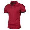 Lightweight Lapel Tshirts for Men | Red