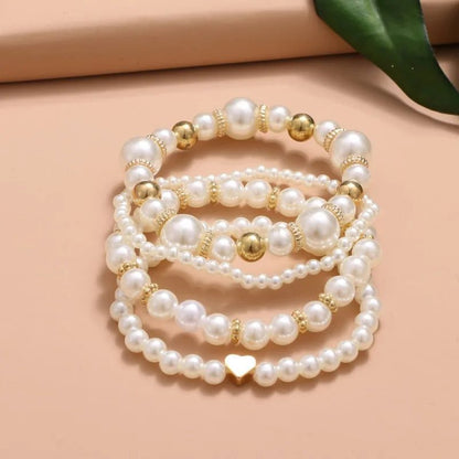 Elegant Pearl Bracelet Set for Women
