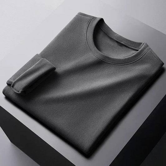 Men's Thermal Long Sleeve Velvet Undershirt