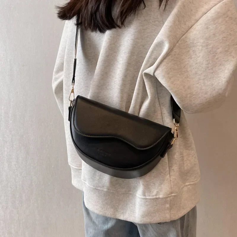 Vintage Small Leather Crossbody Bags for Women