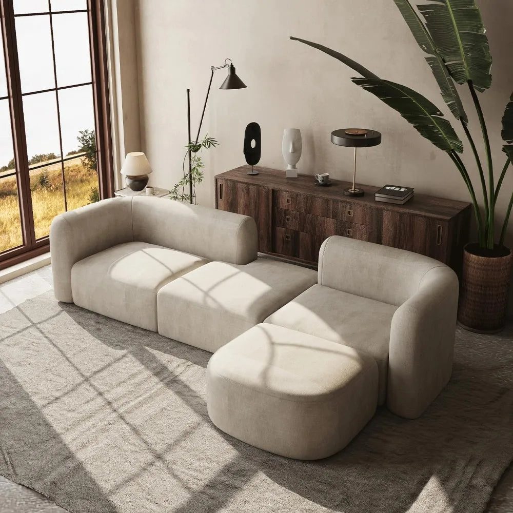 Luxury Velvet Sofa for Modern Living Room