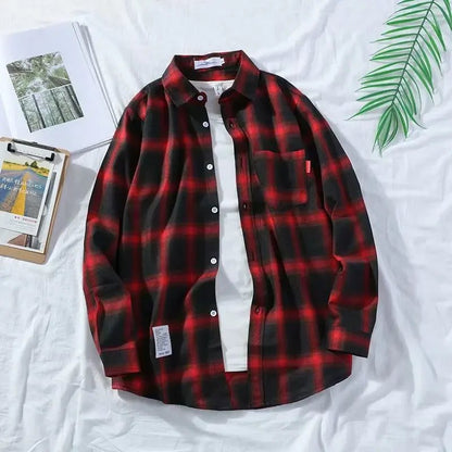 High-Quality Men's Flannel Plaid Shirt