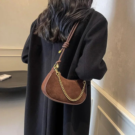 Trendy Suede Hobo Tote Bags for Women