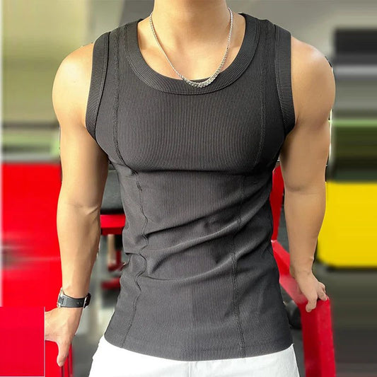 Men's Slim Fit Ribbed Tank Tops Summer