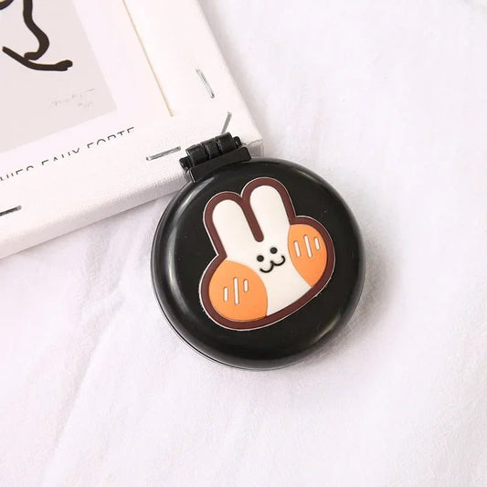 Compact Travel Hair Brush with Mirror