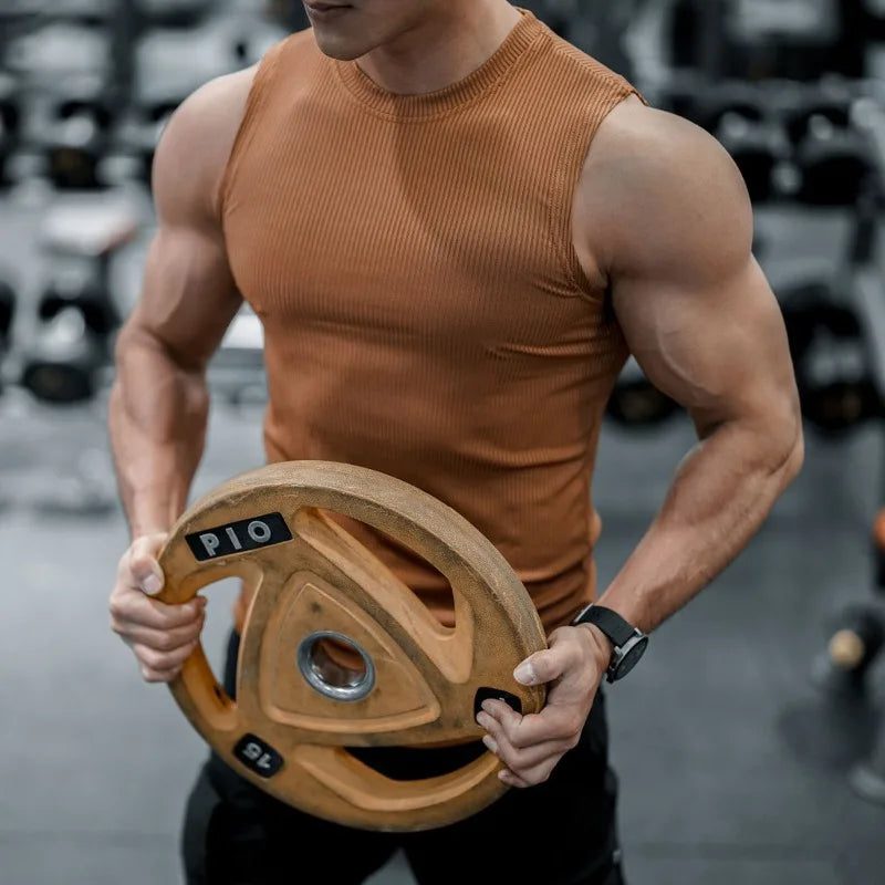 Men's Slim Fit Gym Tank Top Summer