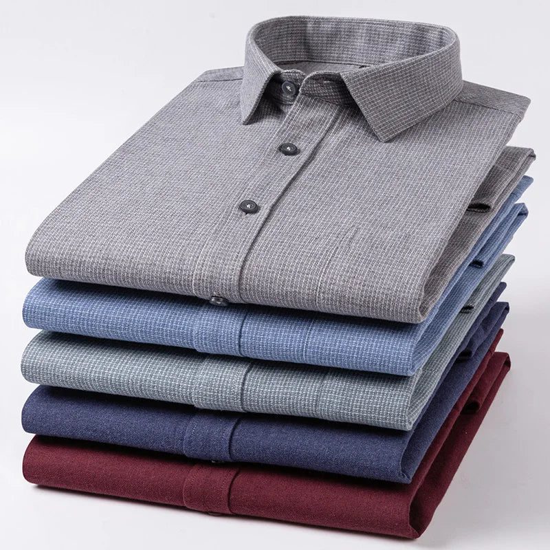 Men's Flannel Shirt: Soft Cotton Slim Fit