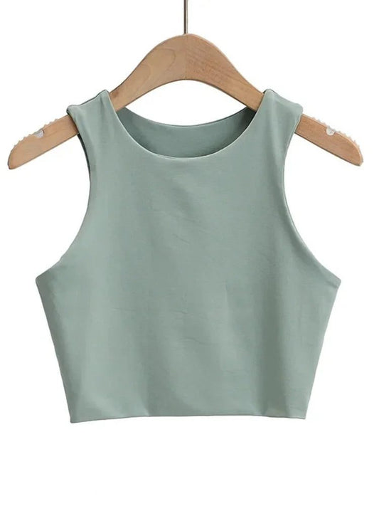 Sexy Slim Sleeveless Nylon Tank Tops Women