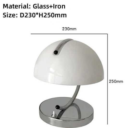 Modern Glass Small Table Lamp for Decor