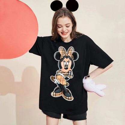 Vintage Oversized Mickey Minnie T-Shirt for Women