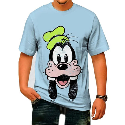 Men's Cartoon Print Summer Casual T-Shirt