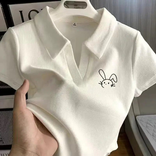 2024 Women's Slim Fit Cropped T-Shirt