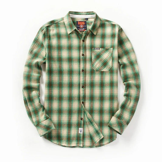 2024 Men's Casual Plaid Flannel Shirt