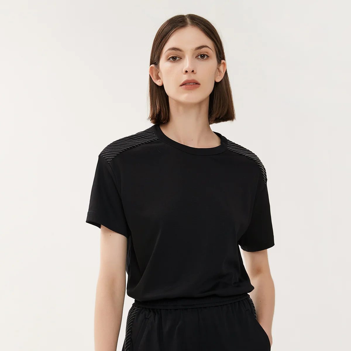 Premium Women's Pima Cotton Black T-Shirt