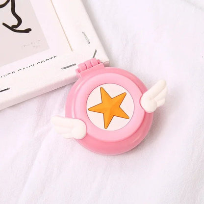 Compact Travel Hair Brush with Mirror