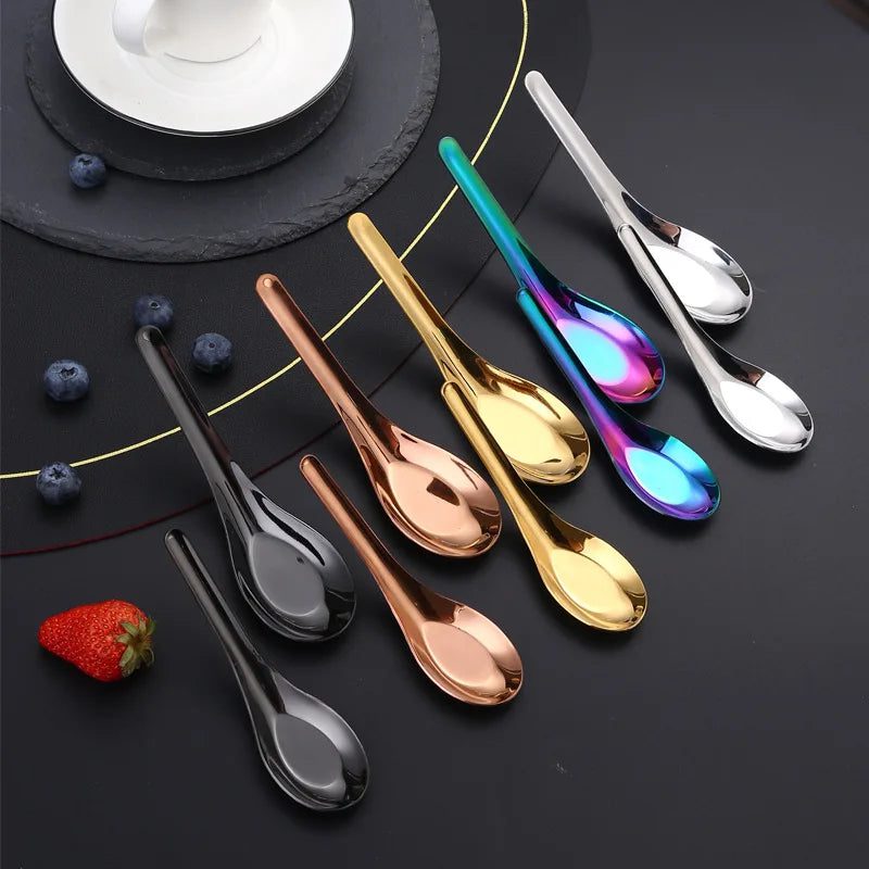 Large Capacity 304 Stainless Steel Soup Spoons