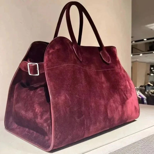 Large Capacity Suede Tote Bag for Women