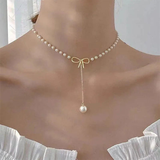 2024 Women's Pearl Choker Necklace Fashion Jewelry