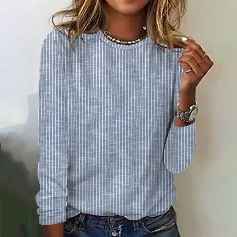 Classic Striped Long Sleeve Women's T-Shirt