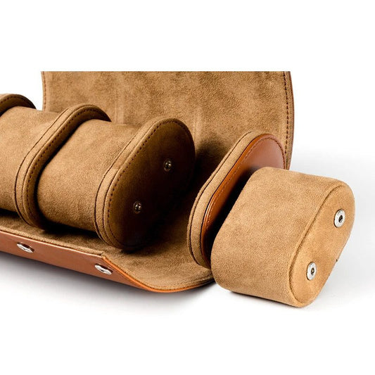 Portable Watch Roll Case with Removable Pillows