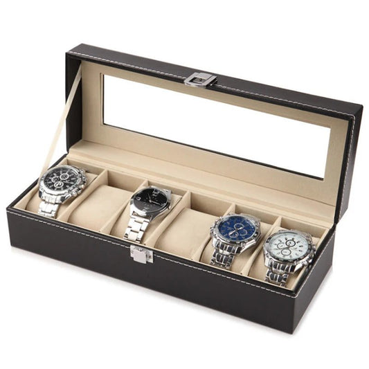 Travel Watch Organizer Case with Jewelry Storage