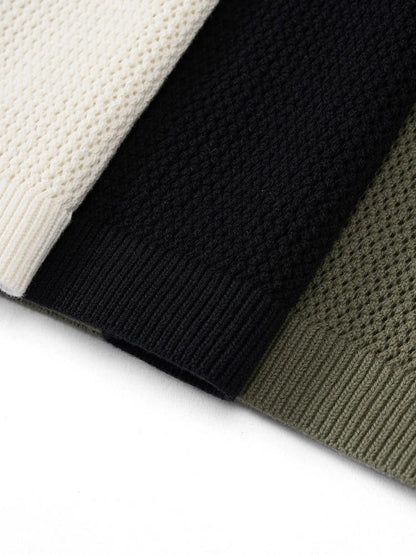 Breathable Plus Size Men's Knitted T-Shirts