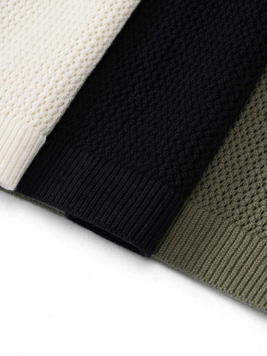 Breathable Plus Size Men's Knitted T-Shirts