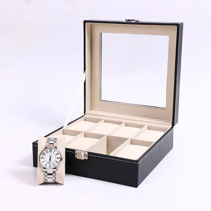 Travel Watch Organizer Case with Jewelry Storage