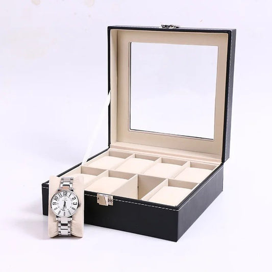 Travel Watch Organizer Case with Jewelry Storage