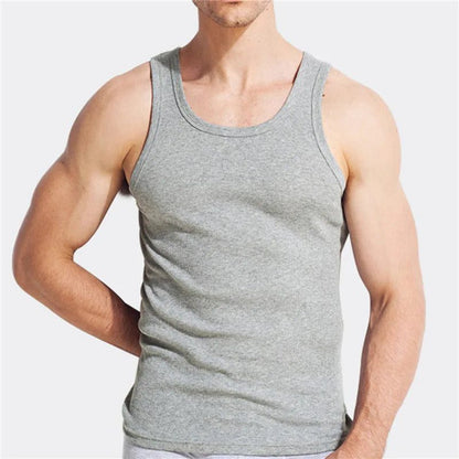 Men's Cotton Muscle Vests for Gym Workouts
