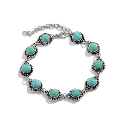 Boho Vintage Turquoise Anklet for Women