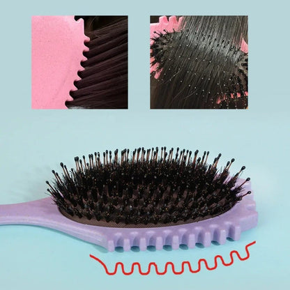 Detangling Boar Bristle Brush for Curly Hair