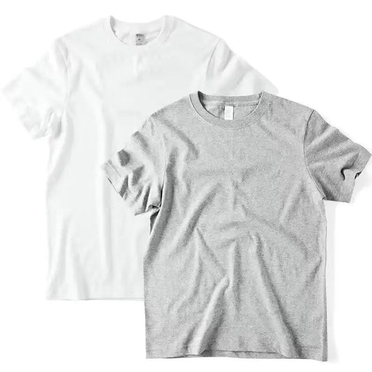 2pcs Cotton T-Shirts for Men and Women
