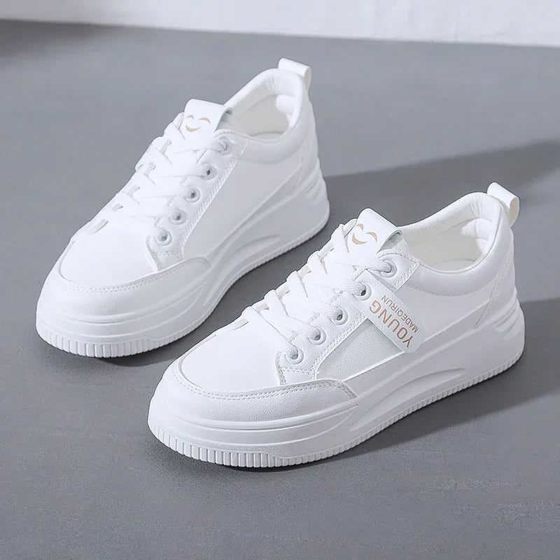 Women's Casual White Sports Shoes for Spring