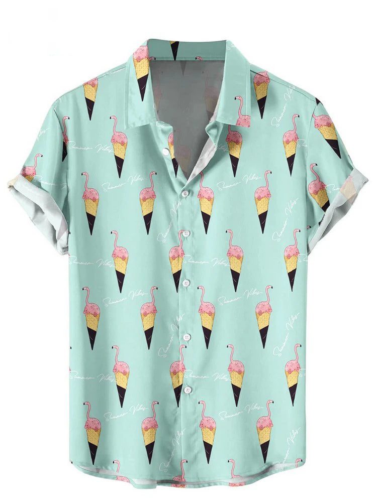 2024 Men's Hawaiian Ice Cream Summer Shirt