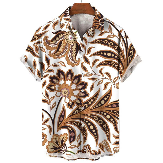 Men's Vintage 3D Print Hawaiian Shirts