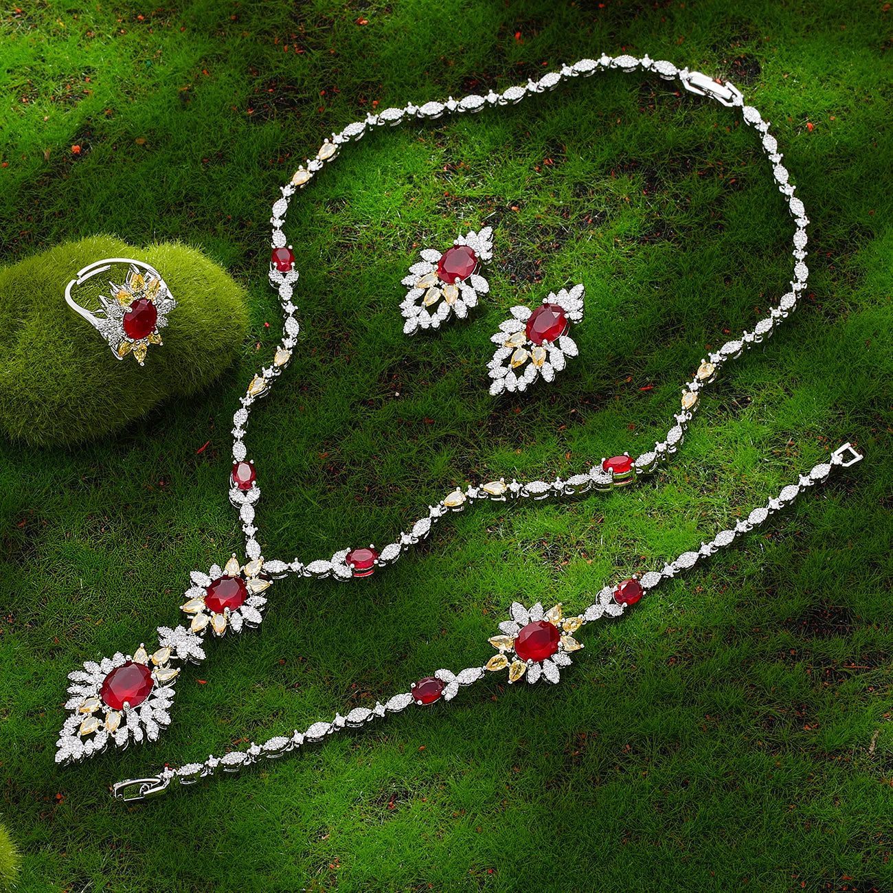 2023 Bridal Wedding Jewelry Set - 4 Pieces