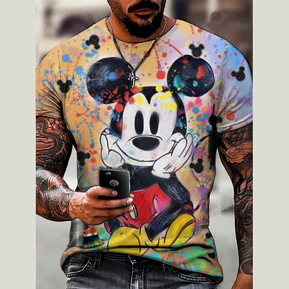2024 3D Print Mickey Mouse T-Shirt