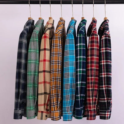 2024 Men's Plus Size Flannel Casual Shirts