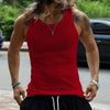 Men's Casual Ribbed Knit Tank Top