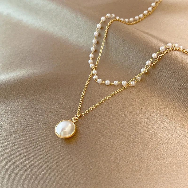 2024 Women's Pearl Choker Necklace Fashion Jewelry