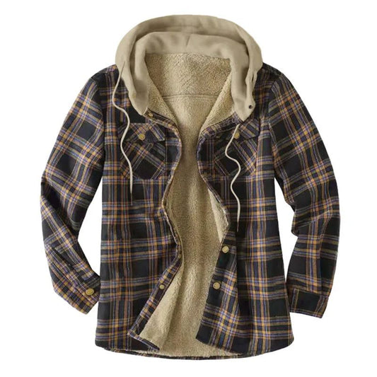 Men's Thick Warm Plaid Flannel Shirt