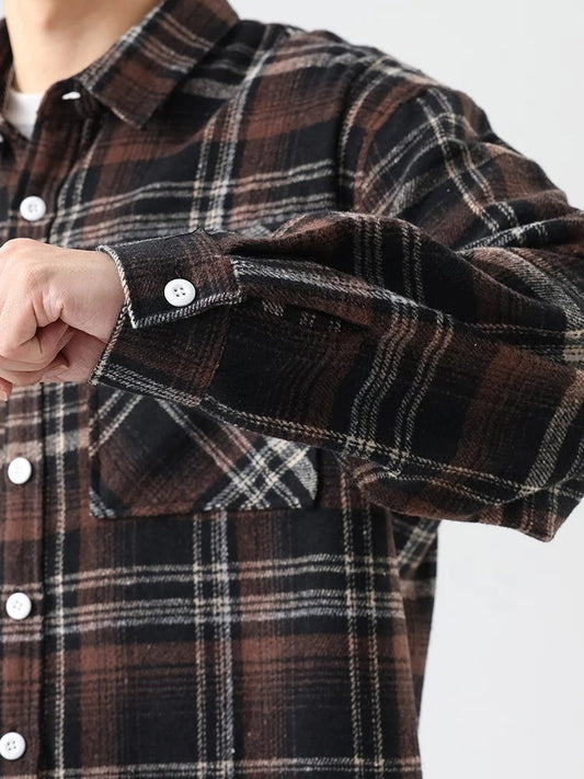 Plus Size Flannel Shirt for Men