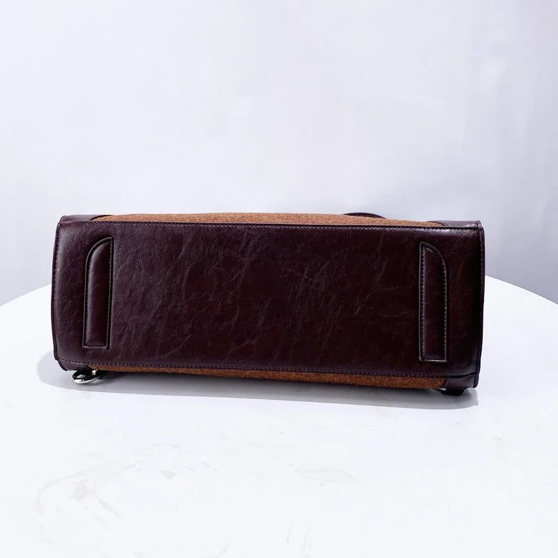 Luxury Faux Suede Tote Bags for Women