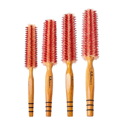 Small Round Hair Brush with Wooden Handle