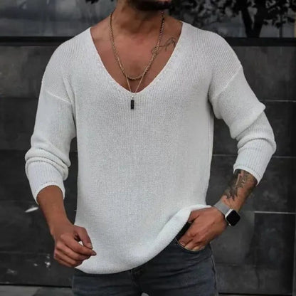 Men's Spring V-Neck Slim Fit T-Shirts