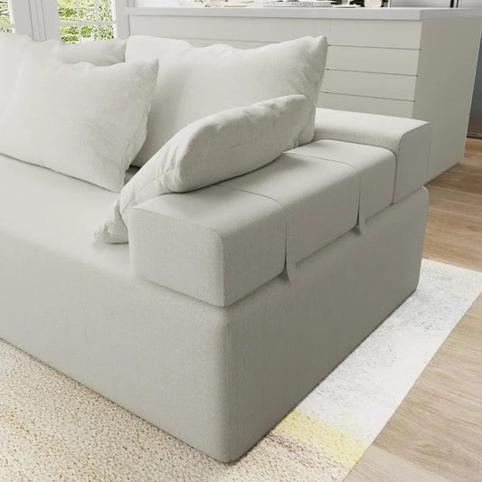 Modular Chenille Cloud Sofa for Living Room