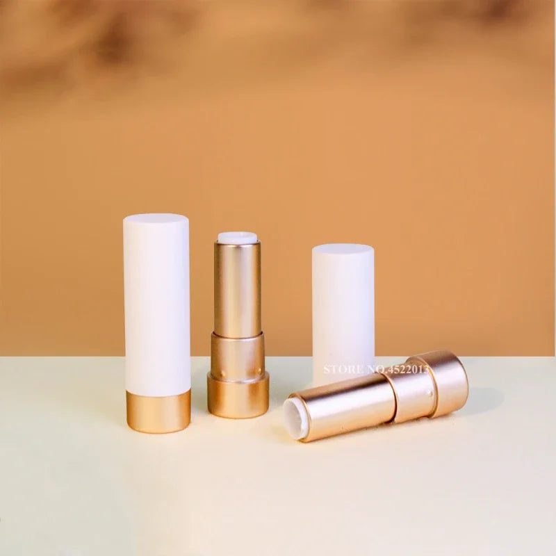 Matte Coral Orange Powder &amp; Lipstick Tubes