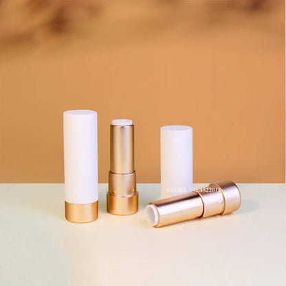 Matte Coral Orange Powder &amp; Lipstick Tubes