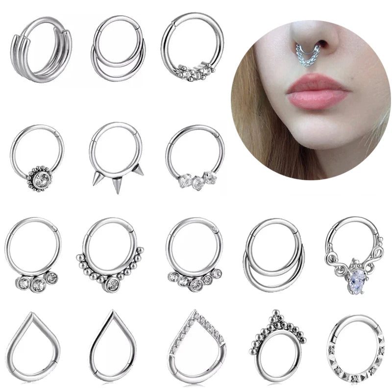 Stainless Steel Septum Nose Ring Jewelry